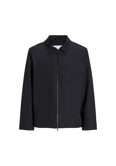 Erkek Gömlek Yaka Ceket - Perfect - 12270677 Black Siyah