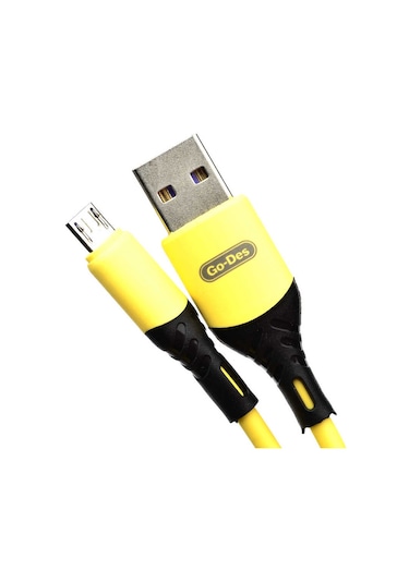 Go Des GD-UC519 Micro USB Kablo 2.4A Şarj Kablosu 100 cm Data Kablo ZORE-258887 Kırmızı
