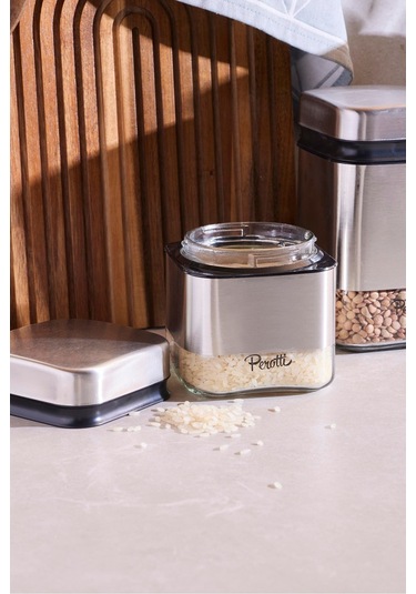 Cubıc 3 Boy Saklama Kabı Ve Kavanoz Seti Seffaf Şeffaf