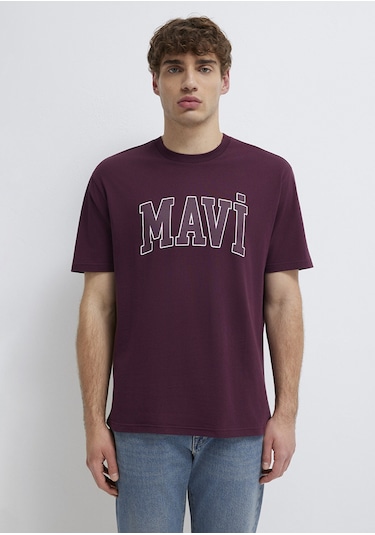 Mavi - Mavi Logo Baskılı Mor Tişört 0611711-70434 Mor