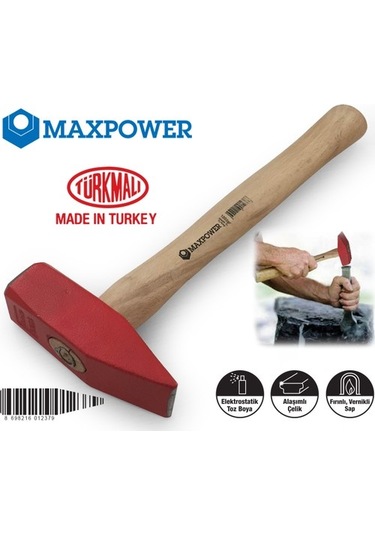 Maxpower Ahşap Saplı Çekiç 1000 Gr