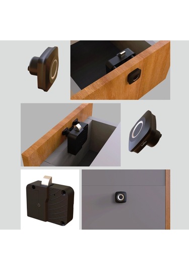 Sones Akıllı Çekmece Dolabı Parmak İzi Kilidi Ev Hırsızlık Önleme Kilidi