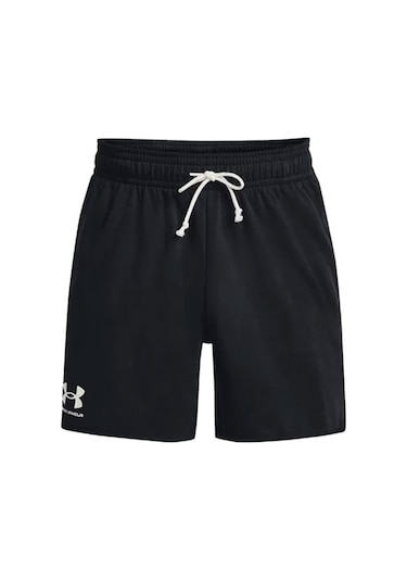 Under Armour Ua Rival Terry 6in Short Erkek Şort 1382427-001 Siyah-siyah