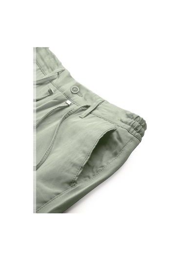 Deepsea Açık Yeşil Esnek Kumaş Slim Fit Beli Lastikli Günlük Spor Pantolon 2601070 Açık Yeşil