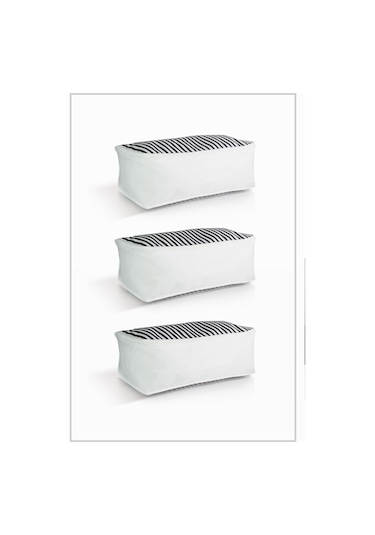 Vedsey 5'lü Lacivert 50x25x20 Cm & Dolap İçi - Organizer Düzenleyici Hurç Beyaz