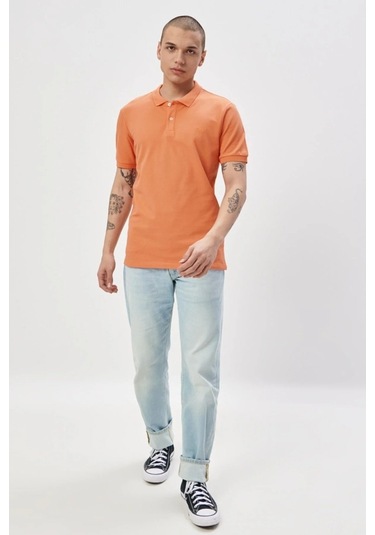 Lee Erkek Turuncu Polo Yaka Tişört L211810700 Turuncu
