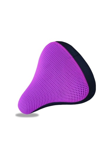 Novahub Bisiklet Yastığı 3d Yumuşak Nefes Alabilir Sele Bisiklet Sele Kılıfı Bisiklet Selesi Bisiklet Silikon Koltuklar Mor Mor