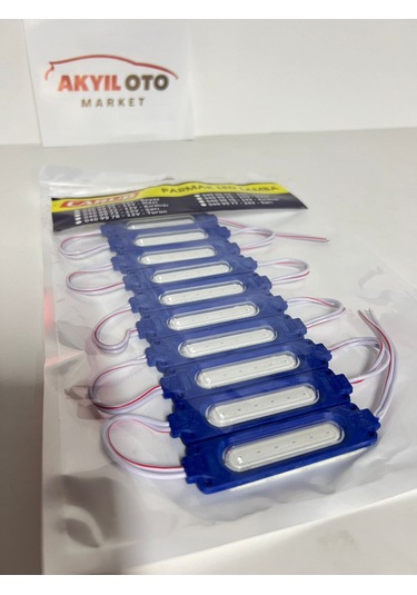 Parmak Led Lamba Parmak 12v Cob Mavi 10 Adet