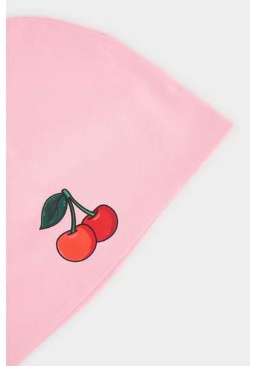 Defacto Kız Çocuk Baskılı Pamuklu Bere F2398a825smpn22 Pembe