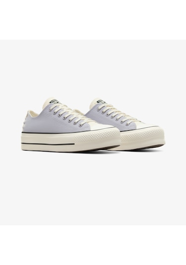 Converse Chuck Taylor All Star Lift Crafted Laces Kadın Lila Platform Sneaker A12553c Mor