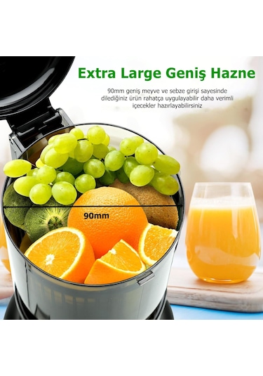 Rowenger PUE-2109N Slow Juicer Yavaş Sıkım Katı Meyve Sıkacağı