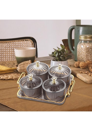 Suntek Magideal Bölünmüş Servis Tabağı 4-ızgara-gri-ve-kapak