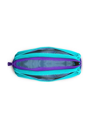 Coral High Kids Turkuaz Mor Renk Geçişli Üç Bölmeli Kalem Çantası 22063