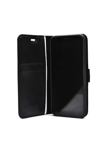 Khayra Vivo Y15s Kılıf Kar Deluxe Kapaklı Kılıf - Siyah Siyah