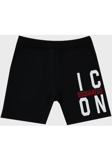 Dsquared2 Çocuk Short Dq0250-d002y Black Siyah