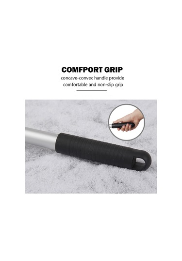 Monyee Kış Araçları İçin Genişletilebilir Kar Silici - 180 Derece Döner Bıçaklı Cam Buz Ve Kar Temizleyici Aleti