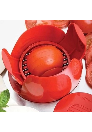 Pratik Amco Domates ve Mozarella Peyniri Dilimleyici Kırmızı