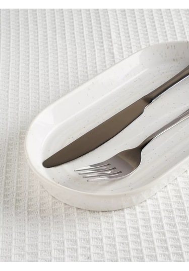 Magistro Urban 24x13,7 Cm Porselen Servis Tabağı 102240275 Beyaz