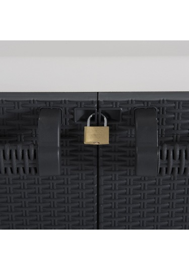 Cabinet Santorini Kısa Raflı Bahçe Dolabı Xl Gri