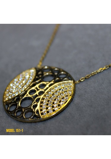 Osmanlı Motif Yuvarlak Kolye (407365484)