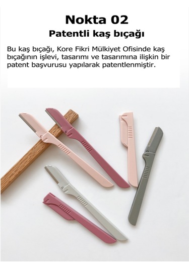 Sindo Prime Kaş Alma Tek Katlama Jilet Pembe Renk 2'li Set