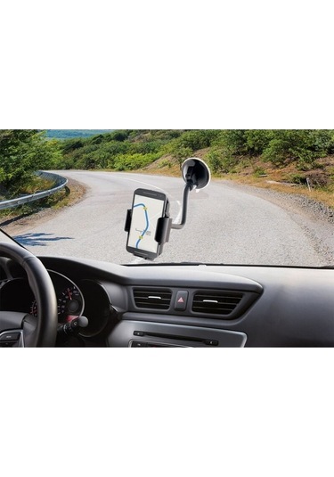 Yingfu Zenitech Araç Telefonu Ve Gps Tutucu, Koyu Renk, Standart Boyut, Tüm Araçlar İçin Uygun Diğer