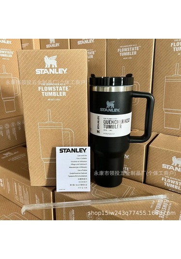 Paslanmaz Çelik Pipetli 1200ml Araba Bardağı - Siyah Um45489-2 Yurt Dışından Siyah