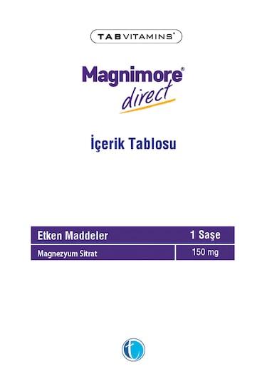 Magnimore Magnezyum Direct 30 Stik Şase