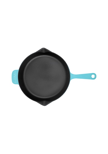 Lava Döküm Kızartma Tavası (Ø)28cm, Parlak Siyah Taban Mat