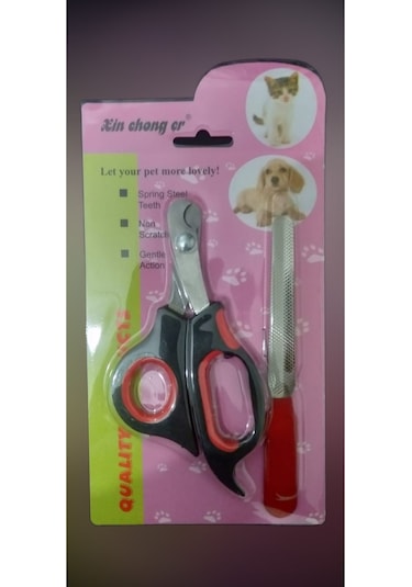 Kin Chong Er Kedi Köpek Tırnak Makası ve Törpü Seti