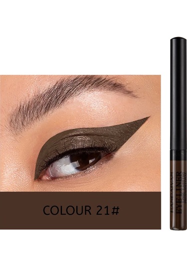 Uv Işık Neon Eyeliner Kalem Gözler Makyaj Kırmızı Su Geçirmez Sıvı Renkli Göz 21 No Box 01