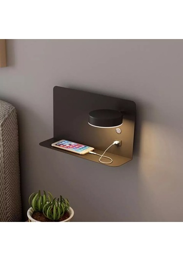 Simaavize Modern Usb Şarj Aplik Siyah