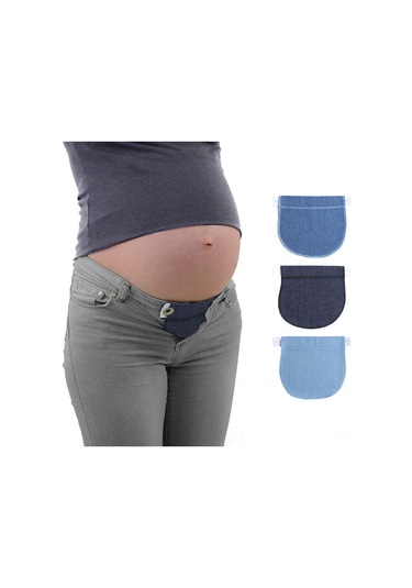 Ximistore9 Gebelik Ve Şişmanlık Döneminde Kullanıma Uygun Denim Bel Uzatıcı, Pantolon Belini Ayarlayarak Rahatlıkla Giyin