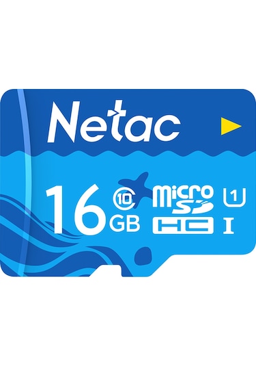 Gajeena Netac P500 16gb Mikro Sd Kart - Uhs-1 Class10, 80mb/s Hızlı Okuma, Kameralar, Araç Kaydediciler İçin Dayanıklı Hafıza Kartı