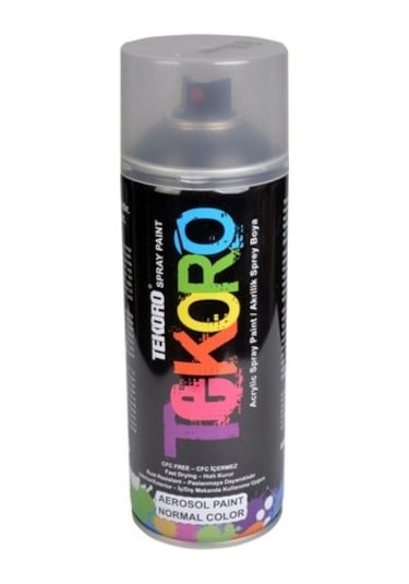 Tekoro Mat Siyah Sprey Boya 400ml 12 Adet