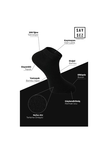 Bambu Erkek Patik Düz Siyah-beyaz-gri Renk Çorap Dikişsiz Premium Kutulu 6'lı / Hediyelik Beyaz - Gri - Siyah Bambu Erkek Patik Düz Siyah-beyaz-gri Renk Çorap Dikişsiz Premium Kutulu 6'lı / Hediyelik Beyaz - Gri - Siyah