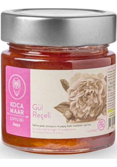 Kocamaar Çiftliği Gül Reçeli Rafine Şeker İlavesiz 280 G