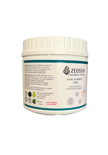 Zeosem Zeolit Ayak Ve Banyo Tozu 500gr