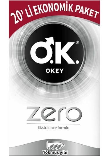 Okey Zero Ekstra İnce Formlu Prezervatif 20'li