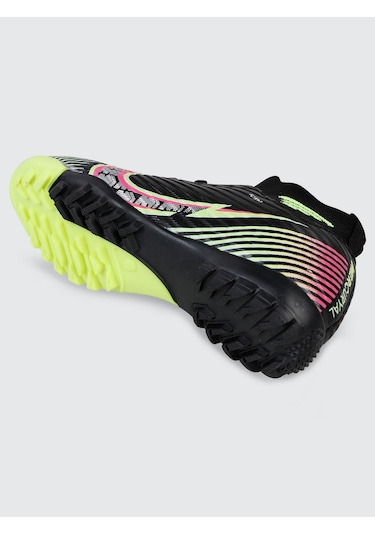 Civil Sport Erkek Çocuk Halı Saha Ayakkabı 31-35 Numara Siyah-sarı Siyah-Sarı