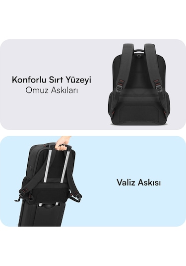 Mack Mcc-807 18 Business X Notebook Sırt Çantası Siyah siyah