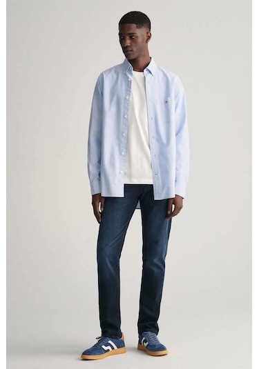 Gant Erkek Mavi Regular Fit Gömlek Mavi