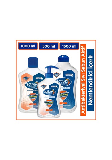 Activex Aktif Sıvı Sabun 1500 ML + 1 L + 500 ML