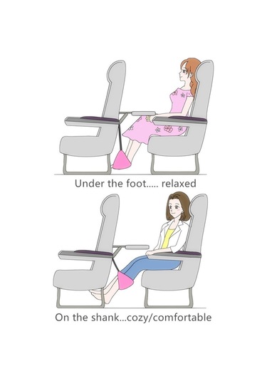 Sones Taşınabilir Mini Ayak Dayama Hamağı Ofis Ev Sandalyesi İçin Siyah