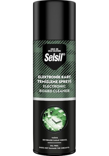 Selsil Elektronik Kart Temizleme Spreyi 500ml Yağsız - Devrelere