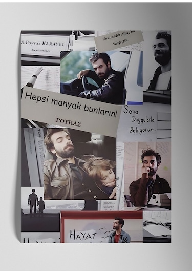 Metal Baskı Parlak Duvar Tablosu - Poyraz Karayel, Dizi