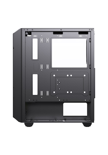 Zoko Hunter 4x12 CM ARGB Fan Mesh Panel Temperli Cam Bilgisayar Kasası Siyah