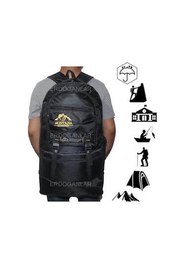 Montana Trekking Sırt Çantası 65 L Siyah