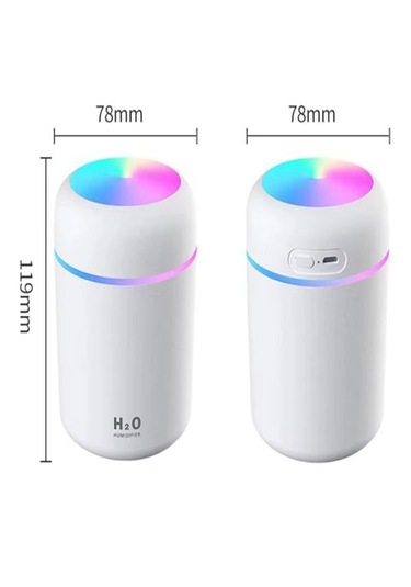 Humidifier 300 Ml Ulrasonik Hava Nemlendirici Buhar Makinesi Ve Aroma Difüzörü