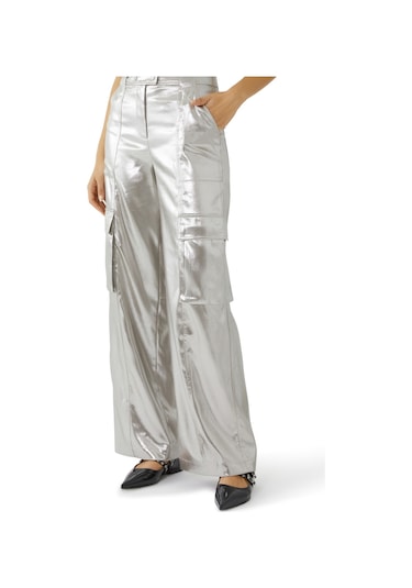 Simkhai Geniş Paça Kargo Pantolon Silver